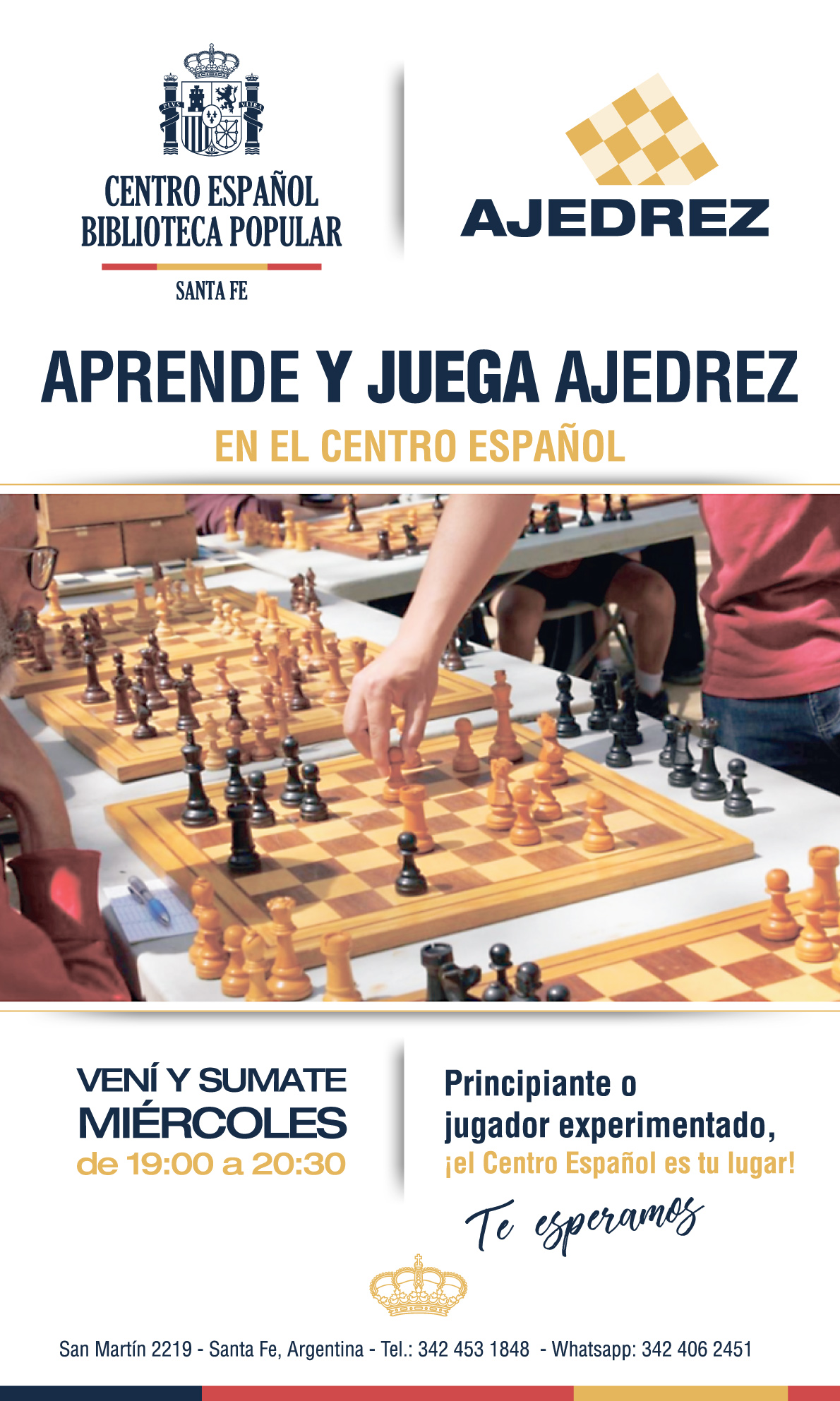 Ajedrez - Centro Español y Biblioteca Popular